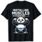 Installing Muscles Please Wait Panda Lifting Gym Quote Panda T-Shirt