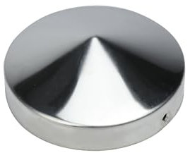 Wovar Pfostenkappen rund aus Edelstahl für 10 cm Pfosten - Pro Stück