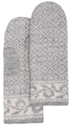 Moshiki | Damen Woll-Fäustlinge Handschuhe Asala| gefüttert mit Baumwoll-Fleece | 100% Wolle - Futter 100% Biobaumwolle