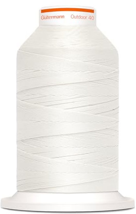 Gütermann Nähgarn Outdoor 400m UV-Beständig Farbecht Witterungsbeständig Nähprojekte Nähen Nähzubehör (1005 - weiss)