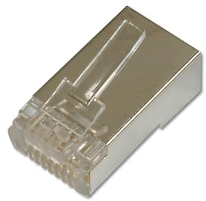 DIGITUS DN-219603 – Cat 6 Crimpstecker – 100 Stück – RJ45 Netzwerkstecker Geschirmt – Für Cat6 Netzwerkkabel, Patchkabel & PoE Ethernet LAN Kabel – 1GBase-T – 8P8C – AWG 27/7 bis AWG 24/7