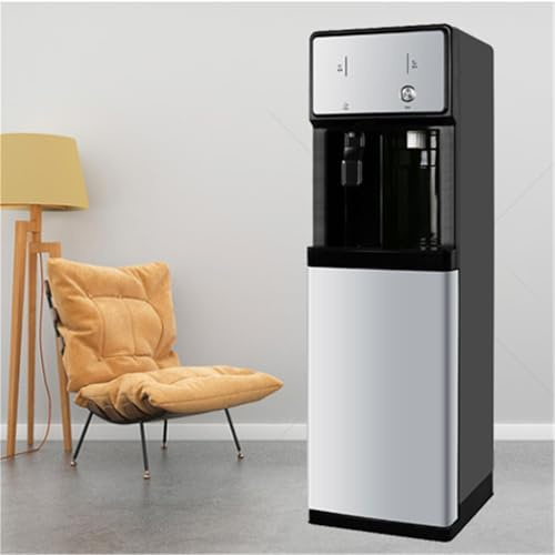 Dispensador de Agua Industrial de Alta Capacidad con alimentación por Red, de pie, con pulsadores, de plástico ABS, para fábricas, Catering y comercios (H)