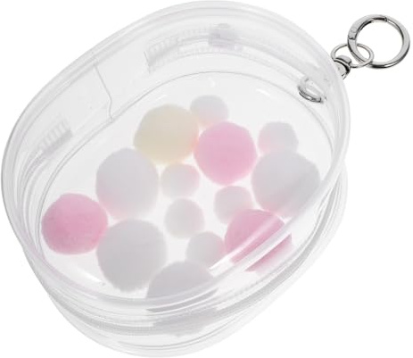 TOYANDONA PVC Transparent Dockväska Mini Bärbar Dockpåse med Stilren och Praktisk för och Förvaring för Dockor och Enkel Slumpmässig Färg