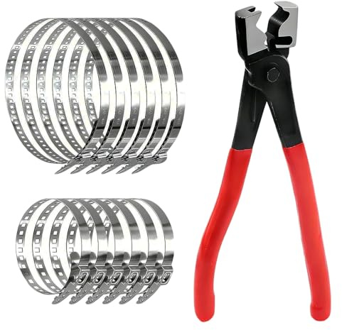 13Pcs Hose Clamp Pliers with CV Boot Clips Kit, CV Boot Clamp Pliers for Car Clip Repair, Universal Hose Clip Pliers for Automotive Maintenance