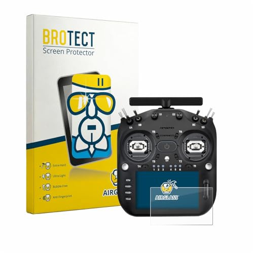 BROTECT Schutzglas für Radiomaster TX16S MK3 Schutzfolie Panzer Folie Glas Made in Germany [Extrem Kratzfest 9H, Anti-Fingerprint, Ultra-Transparent]