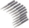Veda 20 Grad 0,1 mm silber Hartmetall Fräser rund unten PCB Gravur Bit CNC Router Tool 10 Stück