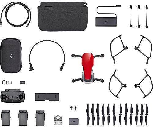 DJI Mavic Air Drone Fly More Combo - Flame Red (UK version with UK PSU)