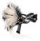 JISEN 1920s Flapper Vintage Peacock Feather Gatsby Beaded Tassel Headpiece White