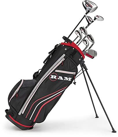 Ram Golf Accubar Golf Clubs Set - Graphite Shafted Woods and Irons - Mens Right Hand