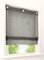 Raffrollo Kessy Biese mit U-Haken Transparent Voile Ösenrollo (B*H 80 * 130cm, Dunkel Grau)