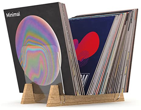 Glorious Record Stand 75 - Elegantes Display und Aufbewahrungsmöglichkeit für Schallplatten, Schallplattenständer für bis zu 75 Schallplatten, Verwendbar für alle Vinyl-Formate (7‘‘, 10‘‘, 12‘‘)