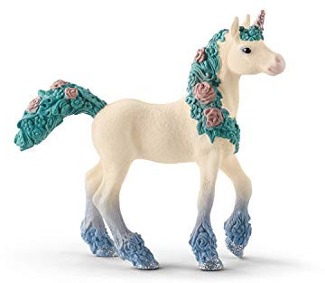 SCHLEICH BAYALA | Blüteneinhorn Fohlen 70591 | detailgetreue, Fantastische Figuren | tolles Geschenk für Mädchen und Jungen | wunderschöne Sammelfiguren | Spielfigur ab 5 Jahren | 9 x 2 x 8 cm