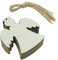 Suneast 20 Stücke Holz Christbaumschmuck Anhänger Weihnachtsdeko Holzanhänger mit Schnur DIY Weihnachtsbaum Hängende Ornamente Arbeit Handgemachte für Weihnachten Deko - Engel