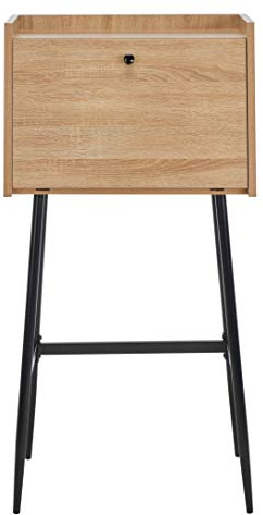 Safavieh Home Office Xander Modern Natural and Black Storage Secretary Desk