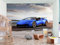 amazingsticker Tapete, Motiv: Super Sportwagen, Blau, Fotoposter, Dekoration, Wandverkleidung, 260 x 175 cm