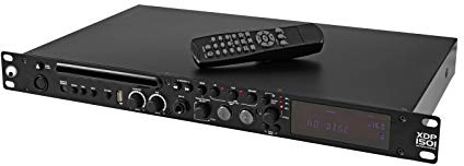 OMNITRONIC XDP-1501 - Reproductor de CD y MP3 (1U, con puerto USB, entrada de micrófono y mando a distancia)