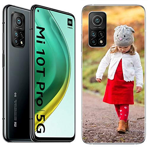 Movilshop [Xiaomi Mi 10T Pro 5G] Coque en silicone souple transparente en gel TPU pour smartphone