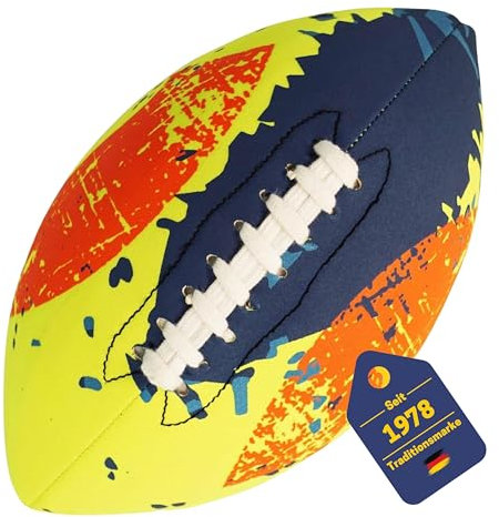 BEST SPORTING Neopren American Football 27cm I Wasser Football aus Neopren I American Football für Strand & Garten I Mini Football I Wasser Ball weich & leicht I Wasserspiel Kinder & Erwachsene