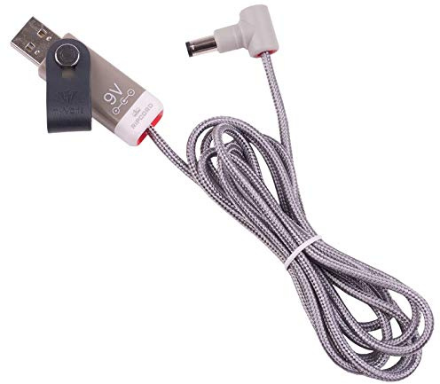 myVolts Ripcord-USB-Ladekabel mit 9V DC Ausgangsstecker kompatibel mit Sega Game Gear Portable Video Game System