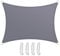 Teynewer Sun Shade Sail Rectangle 2x3m Waterproof Shade Sail for Outdoor Garden Patio Party 98% UV Block Sunscreen Awning Canopy Sunsail with Free Rope, Light Grey