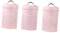 Generic 3pcs Kitchen Canister Set 1200ml Coffee and Tea Sugar Storage Tins Countertop Organized, Pink