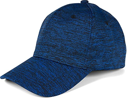styleBREAKER Unisex Baseball Cap Meliert 6-Panel Klettband | Gebogener Schirm (7 cm), gestickte Luftlöcher, integriertes Schweißband. Stufenlos anpassbar für 54-59 cm Kopfumfang.