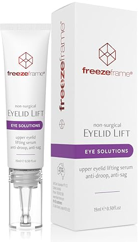 freezeframe - Eyelid Lift for Hooded Eyes, Non Surgical (15ml) | Firms Droopy Eyes and Sagging Skin with Bio-Mimetic Peptides and Hyaluronic Acid, Lifts and Opens Eyes, Lightweight