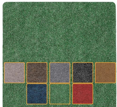 ANRO Fußmatte Schmutzfangmatte waschbar wasserdicht robust Schmutzfänger für Eingang, Haustür, Flur, Küche, Schlafzimmer Poet 80x120cm Carpet Grün