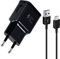 DBZYLN Chargeur avec Câble pour Samsung Galaxy S10,S10 Plus,S10E,S9,S9 Plus,S8,A13,A14,A22,A23,A33,A34,A51,A52,A53,A04S,A05S, Chargeur Rapide de Rechange d'origine avec 1.5m Type-C Câble - Noir