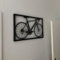 YYDX Fahrrad Metall Wanddeko, Metall Fahrrad Wanddeko Dekorativer Akzent für Zuhause, Outdoor Fahrrad Kunst Wanddeko 48x28cm