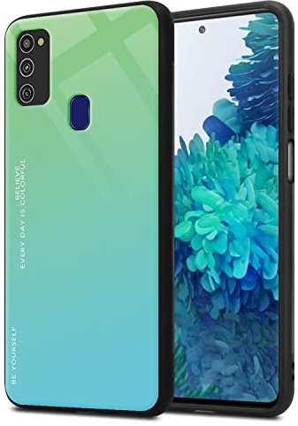 RankOne Gradient Glitter Handy Hülle für Samsung Galaxy M21 / Galaxy M30s (6.4 Inches), Dünne Schlanke Schutzhülle - 6