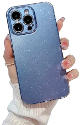 ZCDAYE Case for iPhone 11, Glitter iPhone 11 (6.1 inches) Phone Case, Slim Soft TPU Anti-Scratch Protective Cover for Women Girls Design for iPhone 11 (6.1 inches), Sparkle Blue