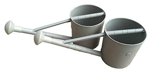 Watering Cans Agricultural Sprinkler Sprinkler, 20 Liters Large Capacity, Durable Plastic Material, Long Mouth Watering Kettle, a Word Handle, Home Gardening Tools Spout Water Can (Color : Gris, Siz