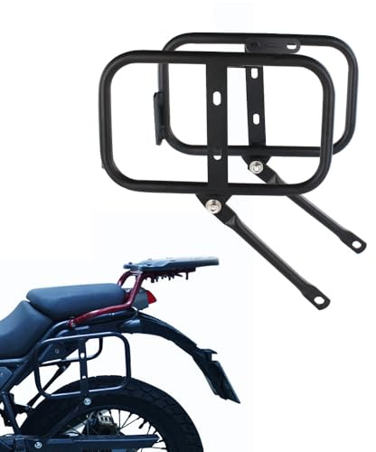 REARACE Saddlebag Support Racks Motorcycle Side Racks Compatible with Royal Enfield Himalayan 2018-2023, Scram 411 Himalayan 2023 Pannier Side Carrier Rack