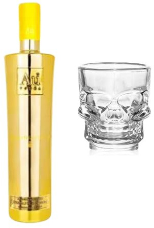 Au Pineapple Vodka 50ml with Shot Glass | Miniature Alcohol | All Occasion Gift