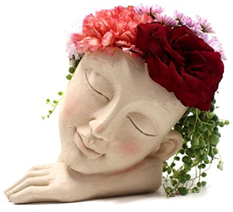 Pot De Fleur Interieur, jardinières pour Plantes d'intérieur, Pots de Plantes, Pot de Fleur drôle, jardinières de Visage en résine, jardinière succulente, Ornements de Maison, décor