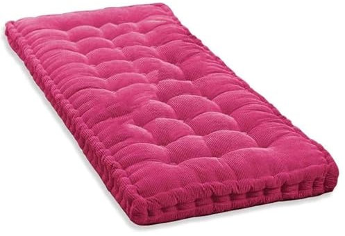 Bankauflage Outdoor Sitzkissen Für Gartenbank Polsterauflage Stuhlkissen Bankkissen Und Rückenkissen Für Hollywoodschaukel Palettenkissen Polsterauflage Auflage Für Bodenkissen(60 x 60cm,Pink)