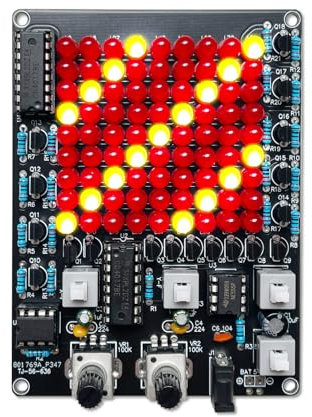 EIELE Multi-direktionale einstellbare Lauflicht löten bausatz LED-Licht Löten Kit löten Lernen Elektronik Baukasten für Erwachsene