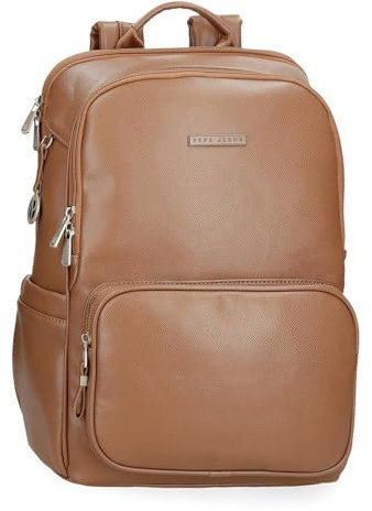 Pepe Jeans Elia Bagaglio- Borsa messenger donna, marrone, Taglia unica, Zaino per computer portatile