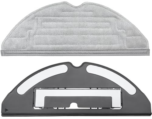 KiimSin Wischtücher mit Ersatzhalterung Zubehör für Roborock S8/S8 +/S8 Pro Ultra/S7/S7 Maxv/S7 Maxv Ultra/S7 Pro Ultra /T7 / T7plus, Mopptücher halter-Pad Ersatzteile