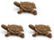 CHSEROK 3 Stück Schildkröte Deko, Harzschildkröte, Harz Schildkröten Statue-Simulation, ca 66 mm Lang, Teichdeko für Draußen, für Kleine Gärten, Landschaften und Balkondekorationen