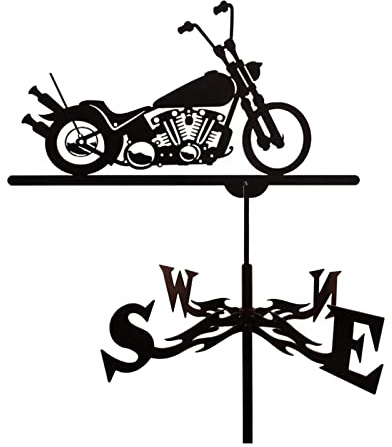 Girouette en métal inoxydable noir type 4 pour moto