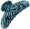 Pince Cheveux Femme Originale - Barrette Luxe Motif Coloré - Accessoire Chic et Durable pour Cheveux Épais - Pince Crabe Élégante (Turquoise)