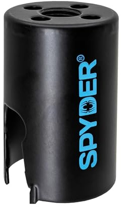 Spyder Scie cloche à pointe en carbure de tungstène de 3,5 cm de diamètre, pour panneaux de fibrociment, bois, PVC, plastique, blocs de béton, carreaux de céramique, et plus encore (600019CF)