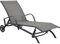 Myheimly Sonnenliege mit 2 Rädern Gartenliege Relaxliege Gartenmöbel Liege Liegestuhl Strandliege Freizeitliege Rollliege Stahl Textilene,1 PZ
