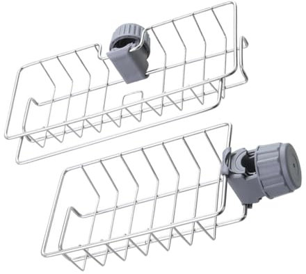 MUCKLILY 2stücke Schwammhalterung Für Waschbecken Hohles Abtropfgestell Für Küchenspüle Abtropfständer Für Schwämme Praktisches Organisationsgestell Für Putzmittel