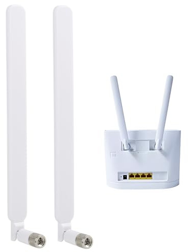 2pcs Externe Antenne 4G LTE SMA Male 10dBi, WLAN Antenne Dualband, Kompakte omnidirektionale Bluetooth Antenne, Router A ntenne für Modem, Router, Mobile Gateway, Kamera & Signalverstärker