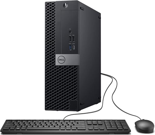Dell Optiplex 7050 SFF Desktop-PC, Intel Core i7-6700, 8 GB RAM, 256 GB SSD, WiFi, Bluetooth, US QWERTY Tastatur, Windows 11 Pro (Generalüberholt)