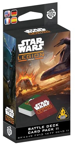 Asmodee, Star Wars: Legion – Battle Deck Card Pack II, Tabletop-Erweiterung | Taktisches Miniaturspiel im Star Wars‑Universum für 2 Spieler, 120-180 Minuten, Strategiespiel ab 14 Jahren, Mehrsprachig