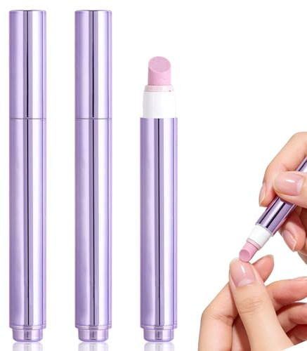 3 Stück 3-in-1 Nagelhautölstift, Nagelhautentferner Stift mit Keramikspitze | Nagelpflegestift, Pflegt das Nagelbett und die Nagelränder, für Trockene, Rissige Nägel